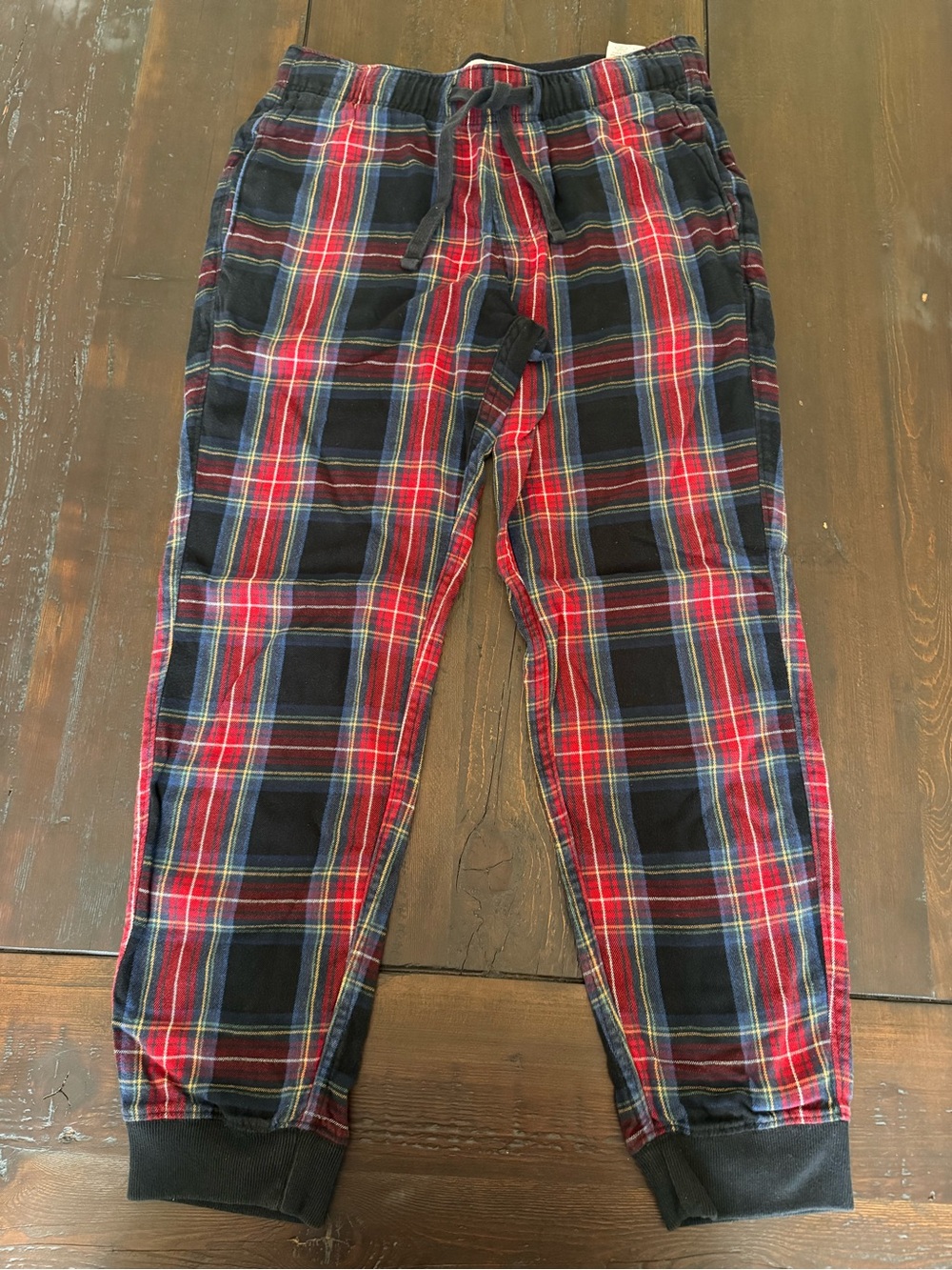 Unisex PJ Red Plaid flannel Jogger Pants